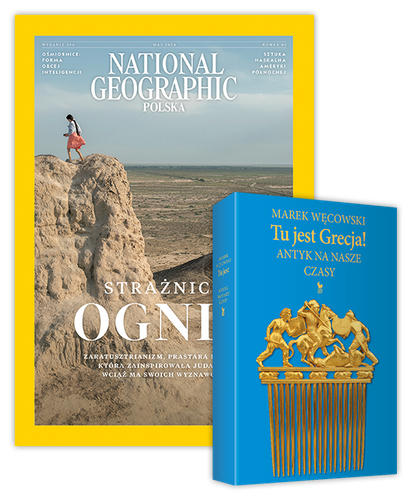 Roczna prenumerata National Geographic z książką "Tu jest Grecja! Antyk na nasze czasy"