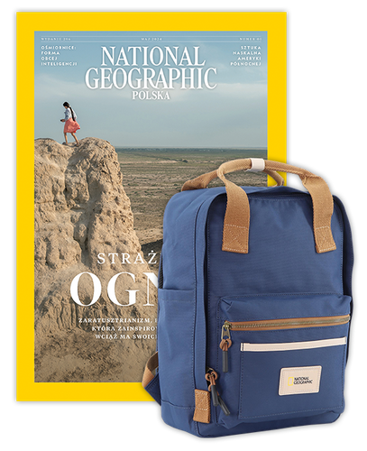 Roczna prenumerata National Geographic z plecakiem NG LEGEND LARGE NAVY
