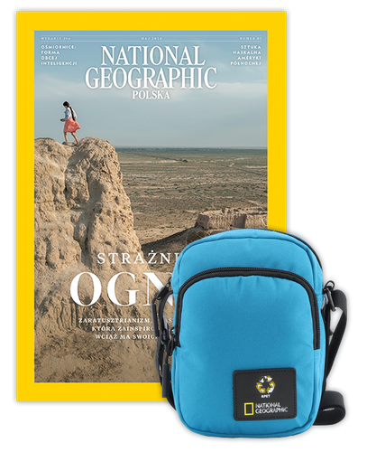 Roczna prenumerata National Geographic z torbą na ramię NG OCEAN TURKUSOWA