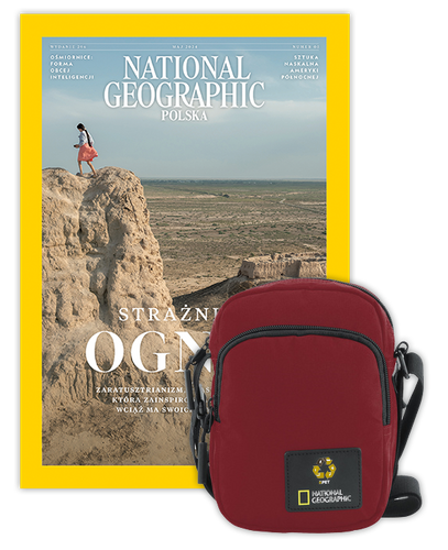 Roczna prenumerata National Geographic z torbą na ramię NG OCEAN CZERWONA