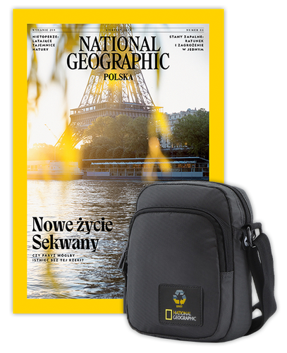 Roczna prenumerata National Geographic z torbą na ramię NG OCEAN CZARNA