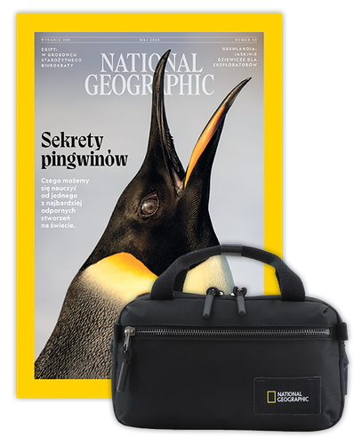 Roczna prenumerata National Geographic z torbą Crossbody z rączką NG LEGEND N19184 Czarna