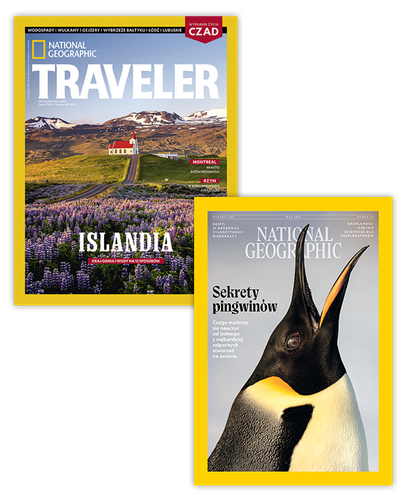 Pakiet rocznych prenumerat National Geographic + NG Traveler