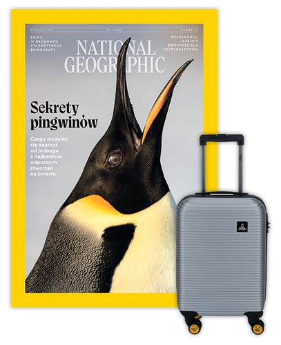Roczna prenumerata National Geographic z Walizką kabinową National Geographic Abroad Srebrna