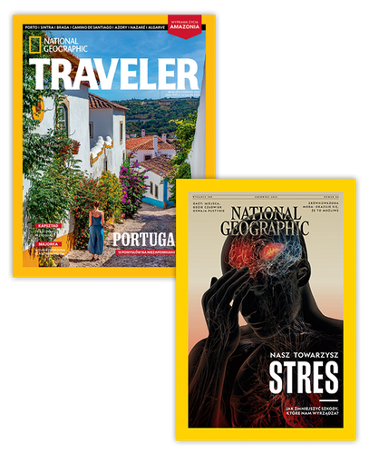 Pakiet rocznych prenumerat National Geographic + NG Traveler