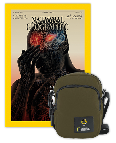 Roczna prenumerata National Geographic z torbą na ramię NG OCEAN KHAKI