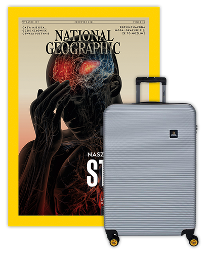 Roczna prenumerata National Geographic z Dużą Walizką National Geographic Abroad Srebrna