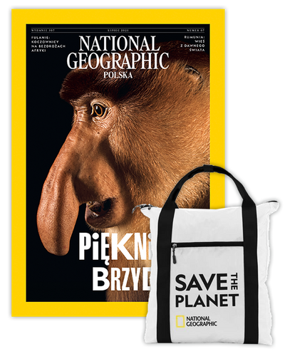 Roczna prenumerata National Geographic z plecakiem shopper NG JUPITER N0890E biały