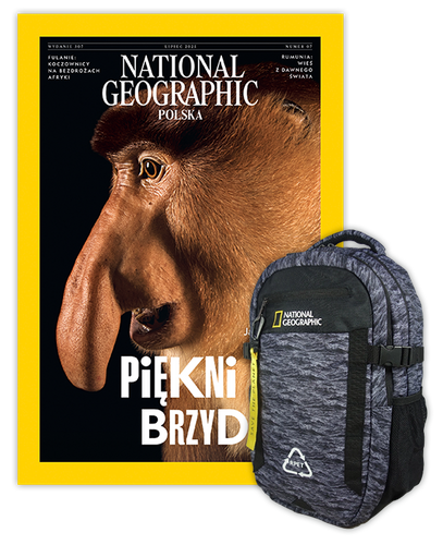 Roczna prenumerata National Geographic z plecakiem dwukomorowym NG NATURAL 15780 fale morskie