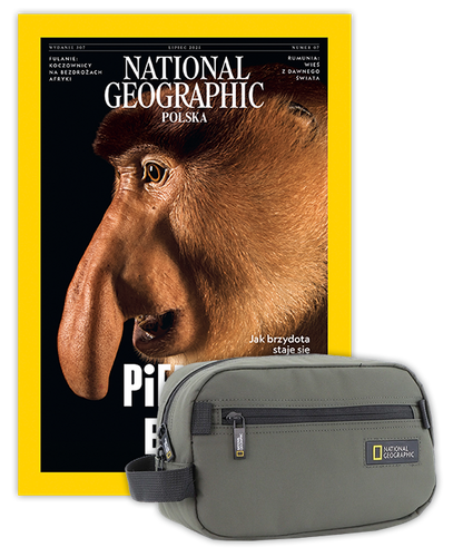 Roczna prenumerata National Geographic z Kosmetyczką NG Mutation 18380 khaki