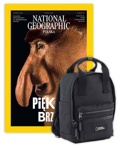 Roczna prenumerata National Geographic z czarnym plecakiem NG LEGEND LARGE