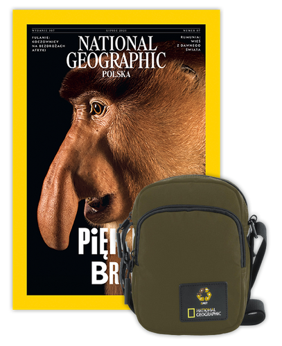 Roczna prenumerata National Geographic z torbą na ramię NG OCEAN KHAKI