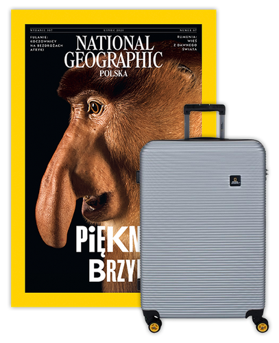 Roczna prenumerata National Geographic z Dużą Walizką National Geographic Abroad Srebrna