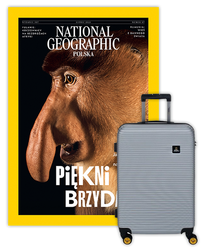 Roczna prenumerata National Geographic z Walizką National Geographic Abroad - Średnia/Srebrna