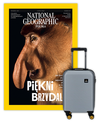 Roczna prenumerata National Geographic z Walizką kabinową National Geographic Abroad Srebrna
