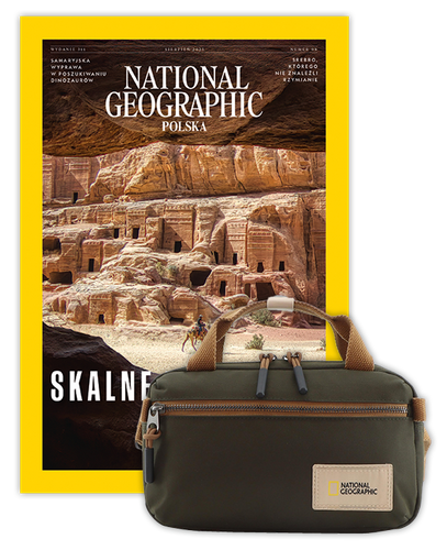 Roczna prenumerata National Geographic z torbą Crossbody z rączką NG LEGEND N19184 Khaki