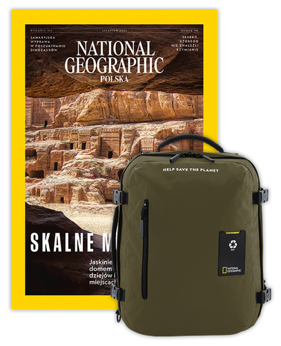 Roczna prenumerata National Geographic z dużym plecakiem