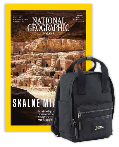 Roczna prenumerata National Geographic z czarnym plecakiem NG LEGEND LARGE