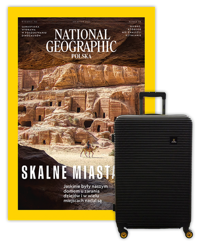 Roczna prenumerata National Geographic z Walizką National Geographic Abroad - Średnia/Czarna