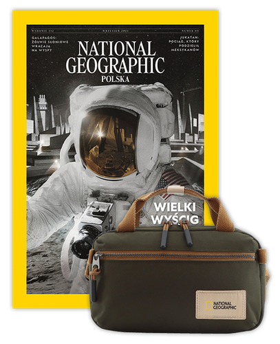 Roczna prenumerata National Geographic z torbą Crossbody z rączką NG LEGEND N19184 Khaki