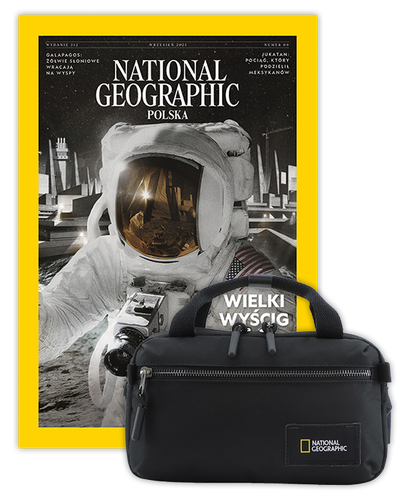 Roczna prenumerata National Geographic z torbą Crossbody z rączką NG LEGEND N19184 Czarna