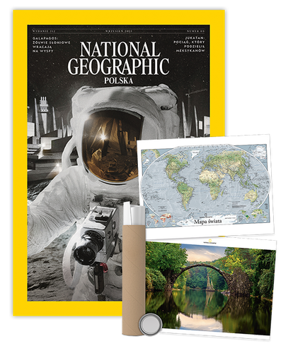 Roczna prenumerata National Geographic z plakatem dwustronnym NG