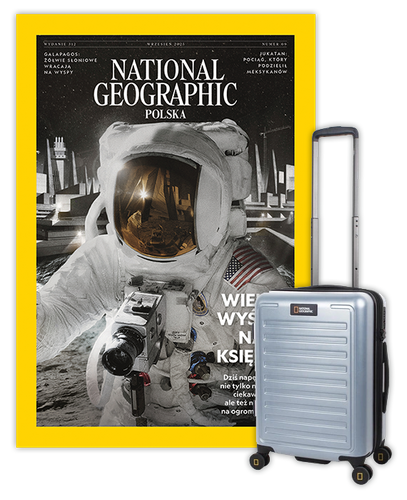 Roczna prenumerata National Geographic z Walizką kabinową National Geographic Abroad Srebrna