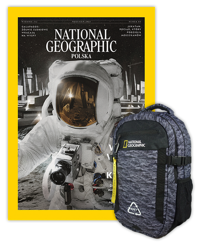 Roczna prenumerata National Geographic z plecakiem dwukomorowym NG NATURAL 15780 fale morskie