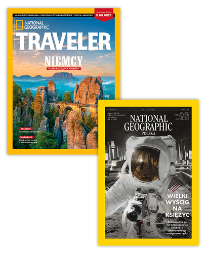 Pakiet rocznych prenumerat National Geographic + NG Traveler