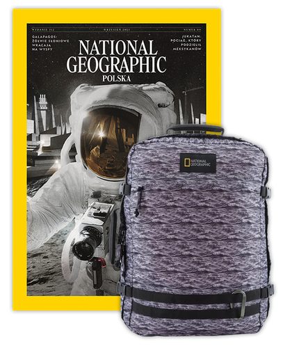 Roczna prenumerata National Geographic z plecakiem/torbą podręczną NG HYBRID 11801 FALE MORSKIE