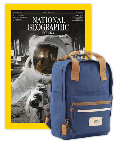 Roczna prenumerata National Geographic z plecakiem NG LEGEND LARGE NAVY