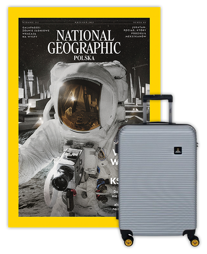 Roczna prenumerata National Geographic z Walizką National Geographic Abroad - Średnia/Srebrna