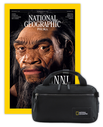 Roczna prenumerata National Geographic z torbą Crossbody z rączką NG LEGEND N19184 Czarna