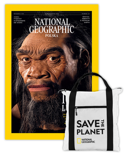 Roczna prenumerata National Geographic z plecakiem shopper NG JUPITER N0890E biały