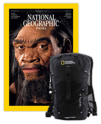 Roczna prenumerata National Geographic z plecakiem miejskim NG BREEZE Czarny
