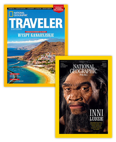 Pakiet rocznych prenumerat National Geographic + NG Traveler