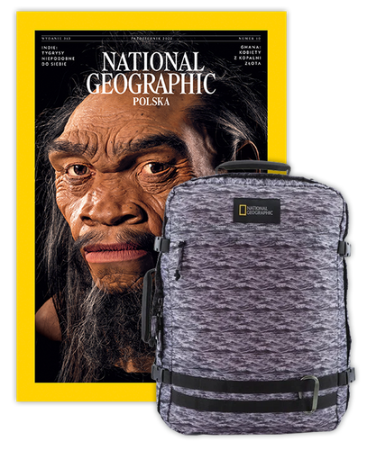 Roczna prenumerata National Geographic z plecakiem/torbą podręczną NG HYBRID 11801 FALE MORSKIE