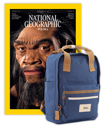Roczna prenumerata National Geographic z plecakiem NG LEGEND LARGE NAVY