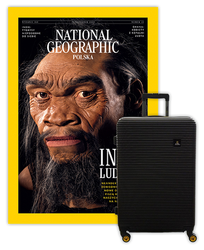 Roczna prenumerata National Geographic z Walizką National Geographic Abroad - Średnia/Czarna