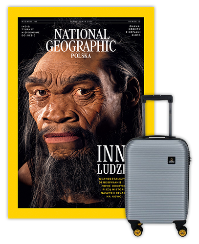 Roczna prenumerata National Geographic z Walizką kabinową National Geographic Abroad Srebrna