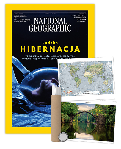 Roczna prenumerata National Geographic z plakatem dwustronnym NG