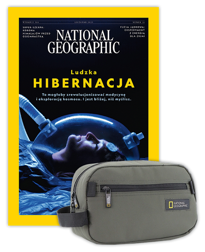 Roczna prenumerata National Geographic z Kosmetyczką NG Mutation 18380 khaki