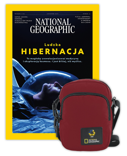 Roczna prenumerata National Geographic z torbą na ramię NG OCEAN CZERWONA