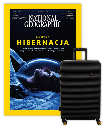 Roczna prenumerata National Geographic z Walizką National Geographic Abroad - Średnia/Czarna