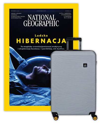 Roczna prenumerata National Geographic z Dużą Walizką National Geographic Abroad Srebrna