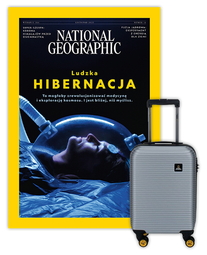 Roczna prenumerata National Geographic z Walizką kabinową National Geographic Abroad Srebrna