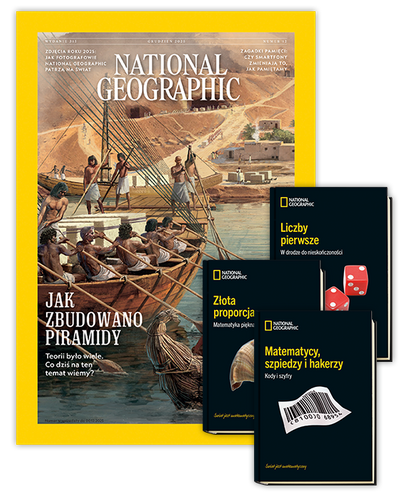 Roczna prenumerata National Geographic z kolekcją 39 tomów Świat jest Matematyczny