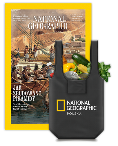 Roczna prenumerata National Geographic z torbą na zakupy z logiem NG