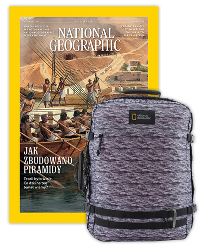 Roczna prenumerata National Geographic z plecakiem/torbą podręczną NG HYBRID 11801 FALE MORSKIE