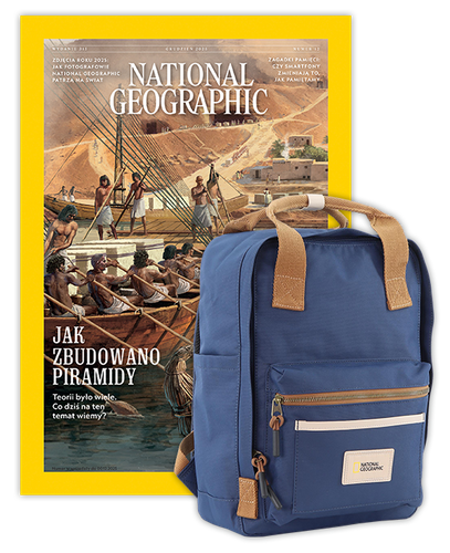 Roczna prenumerata National Geographic z plecakiem NG LEGEND LARGE NAVY